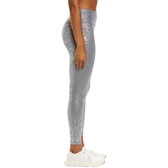 NWT Sweaty Betty Goddess 7/8 Workout Legging Gray Silver Foil Size Small NEW - Picture 6 of 14